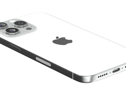 Apple iPhone 15 pro max white 3Dモデル