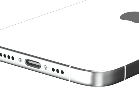 Apple iPhone 15 pro max white 3Dモデル