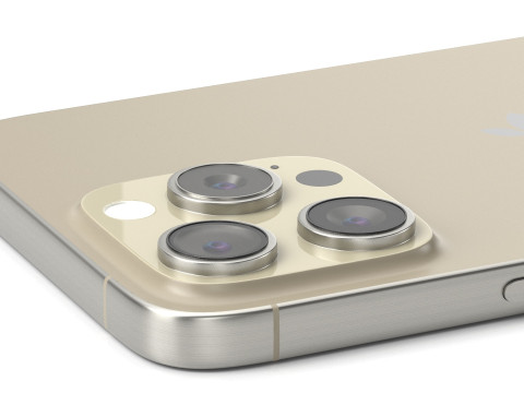 Apple iPhone 15 pro max natural titanium Modello 3D