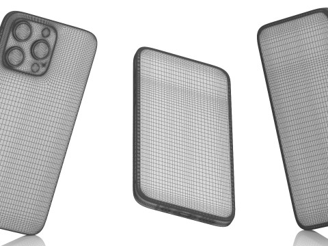 Apple iPhone 15 pro max natural titanium Modello 3D
