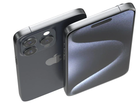 Apple iPhone 15 pro max All collours 3D Model