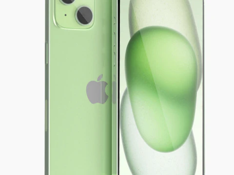 Apple iPhone 15 Plus Verde Modelo 3D