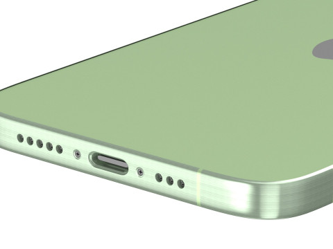 Apple iPhone 15 Plus Green 3D Model