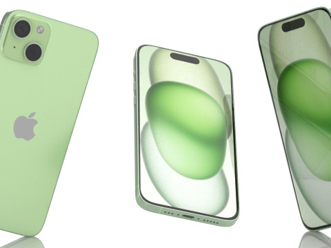 Apple iPhone 15 Plus Green 3D Model