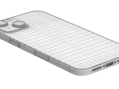 Apple iPhone 15 Plus Green 3D Model