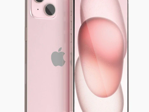 Apple iPhone 15 Plus Pink 3D Model