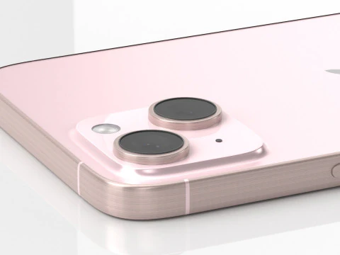Apple iPhone 15 Plus Pink 3D Model