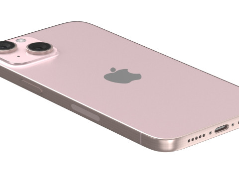 Apple iPhone 15 Plus Pink 3D Model
