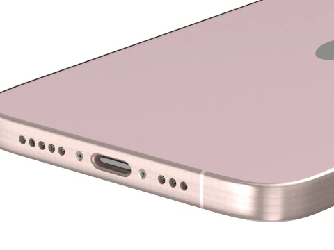 Apple iPhone 15 Plus Pink 3D Model