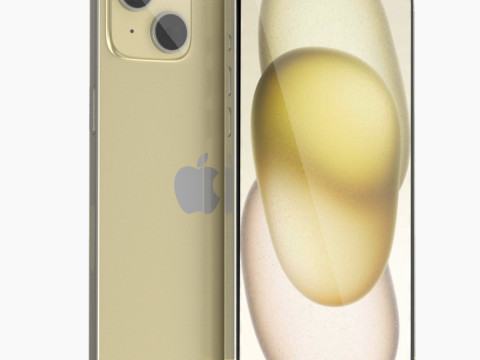 Apple iPhone 15 Plus Yellow 3D Model