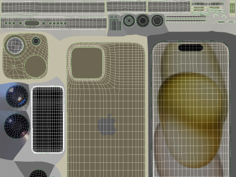 Apple iPhone 15 Plus Yellow 3D Model