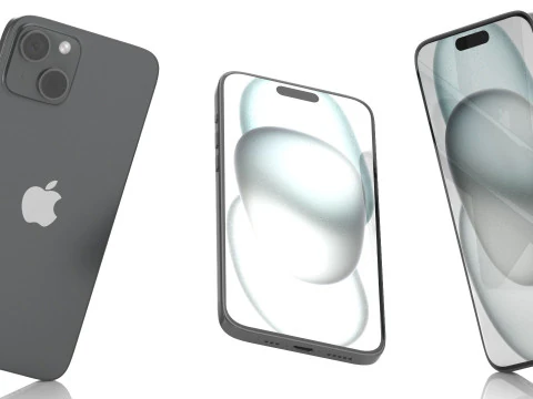 Apple iPhone 15 Plus All colors 3D Model