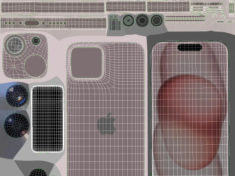 Apple iPhone 15 Plus All colors 3D Model