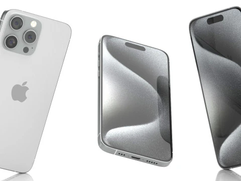 Apple iphone 15 pro max and 15 plus All colors 3D Model in Phone