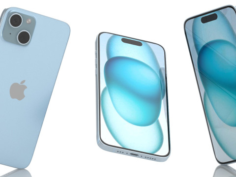 Apple iphone 15 pro max and 15 plus All colors 3D Model