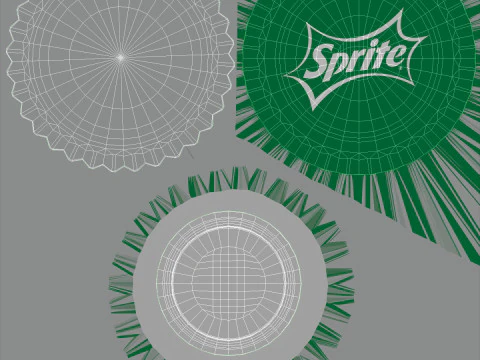 Bottle Caps Collection 3D Model