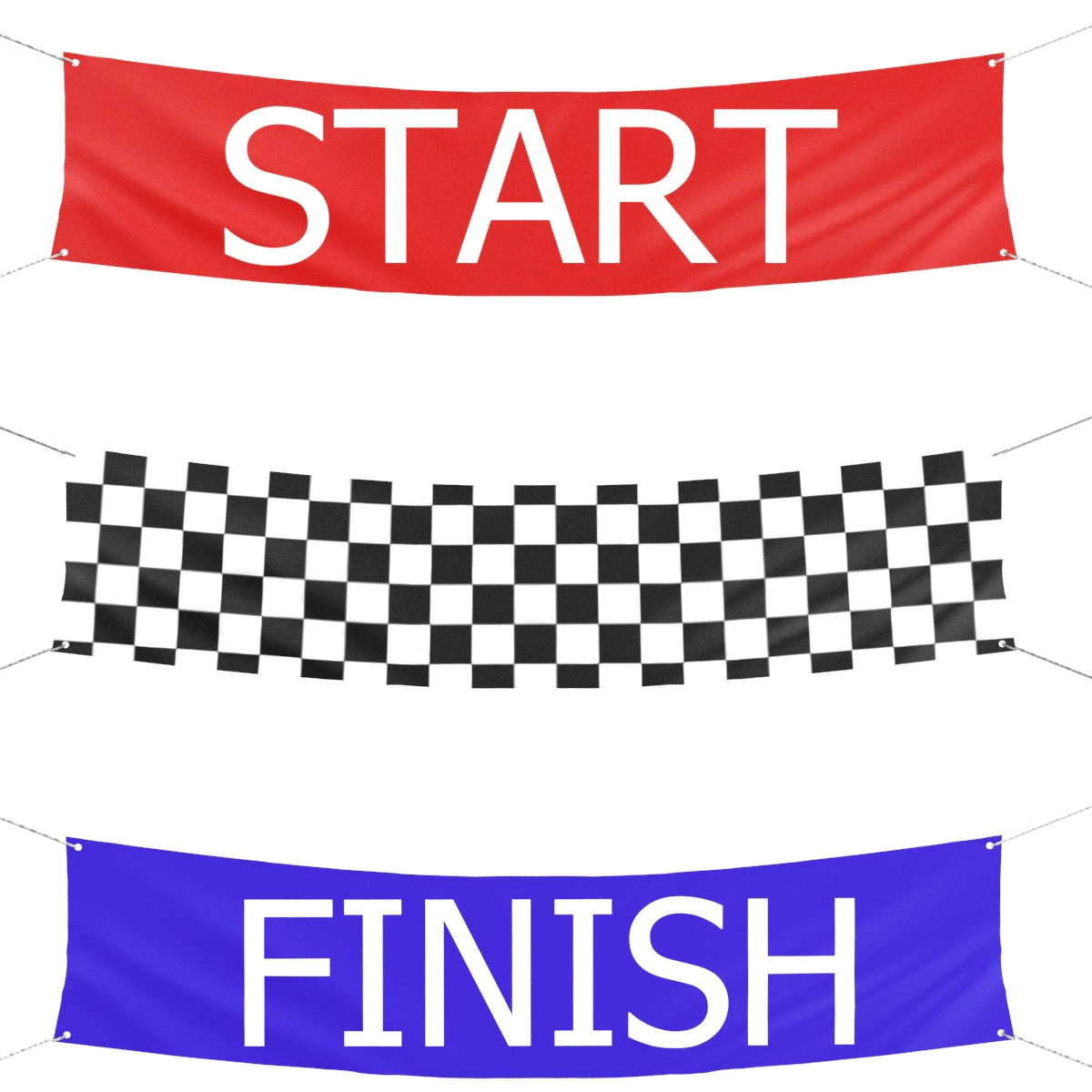Racing Banners collection 3D Model .c4d .max .obj .3ds .fbx .stl .blend