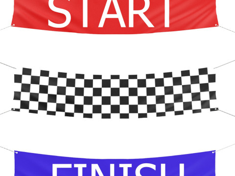 Racing Banners collection Modelo 3D