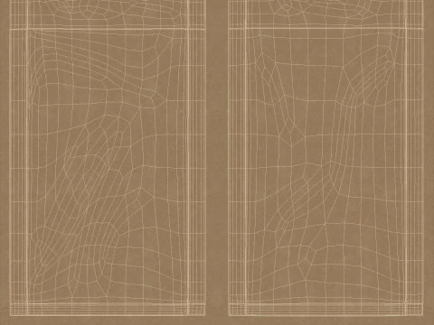 Paper pouchs collection 3D Model