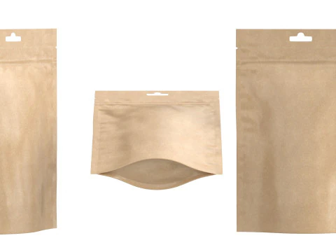 Paper pouchs collection 3D Model