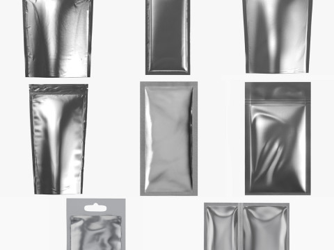 Collection Food Packaging 3D मॉडल