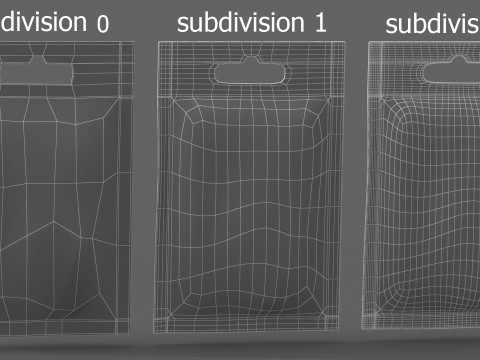 Collection Food Packaging Model 3D