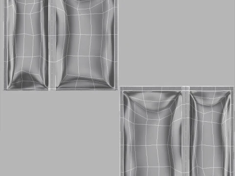 Collection Food Packaging 3D Model