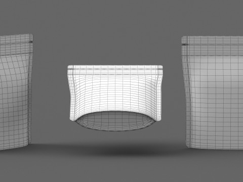 Stand up pouch collection v1 PBR 3D Model