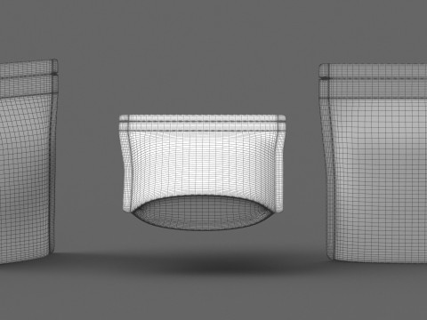Stand up pouch collection v1 PBR 3D Model