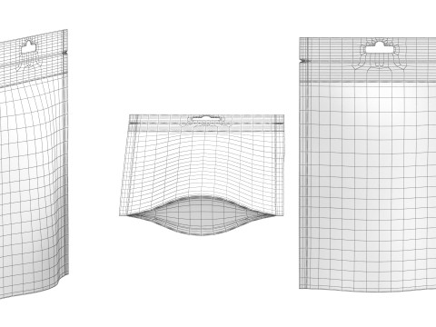 Stand up pouch collection v1 PBR 3D Model