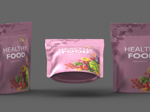 Stand up pouch collection v2 PBR 3D Model