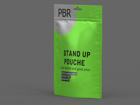 Stand up pouch collection v3 PBR 3D 模型