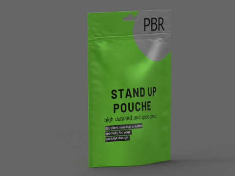 Stand up pouch collection v3 PBR 3D 模型