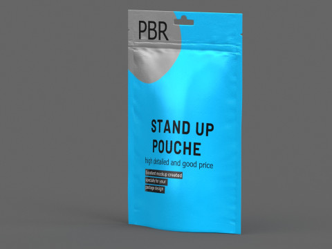 Stand up pouch collection v3 PBR 3D 模型