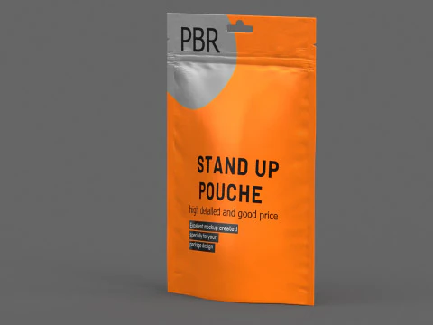 Stand up pouch collection v3 PBR 3D Model