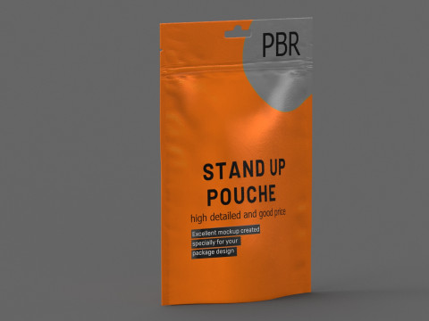Stand up pouch collection v3 PBR 3D 模型