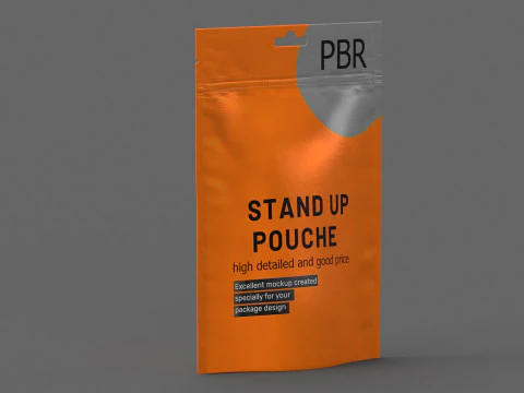 Stand up pouch collection v3 PBR 3D Model