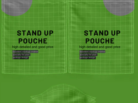 Stand up pouch collection v3 PBR 3D Model