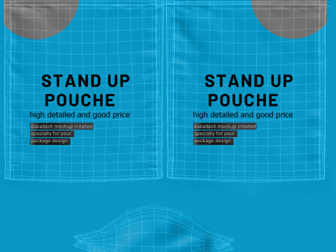 Stand up pouch collection v3 PBR 3D 模型