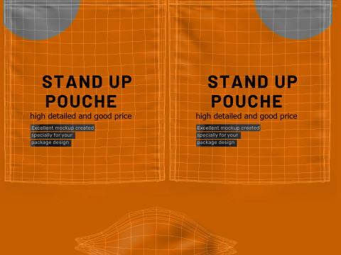 Stand up pouch collection v3 PBR 3D 模型