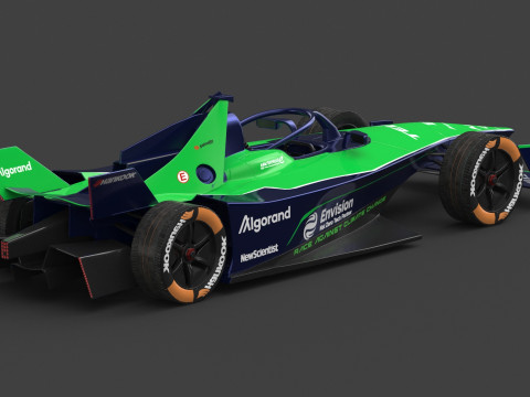 Formula E Season 2024 Race Car Collection 3D Model