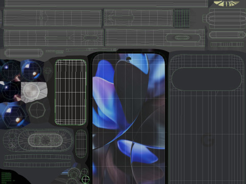 Google Pixel 9 Pro Obsidian 3Dモデル