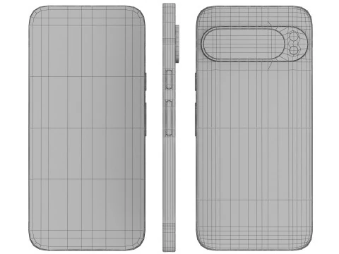 Google Pixel 9 Pro Obsidian 3D Model