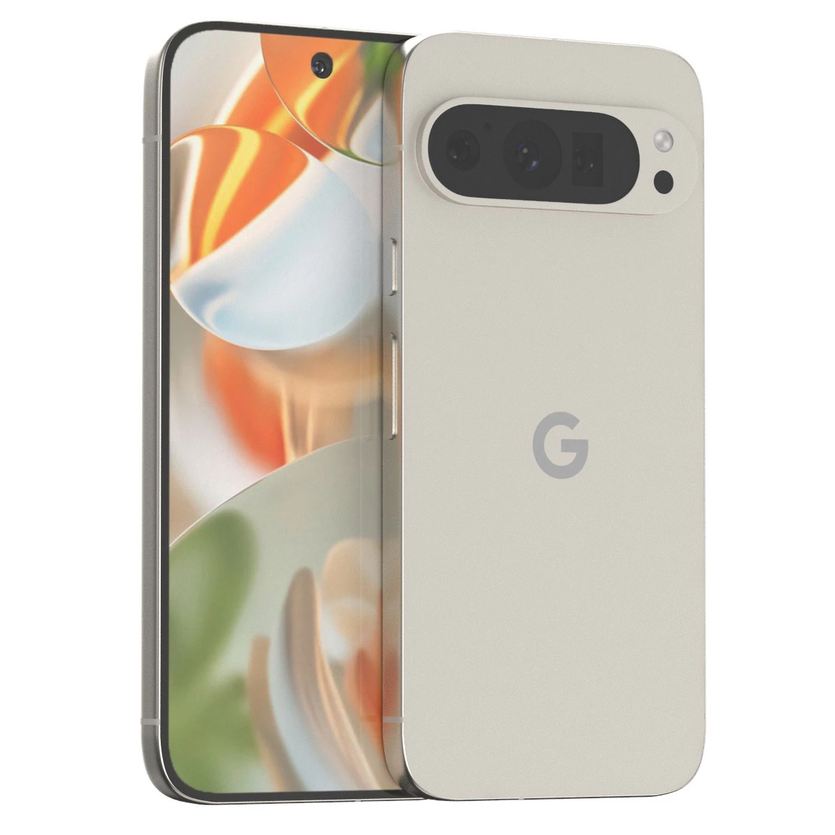 Google Pixel 9 Pro Porcelain 3D Model .c4d .max .obj .3ds .fbx .stl .blend 