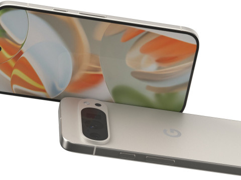 Google Pixel 9 Pro Porcelain 3D Model