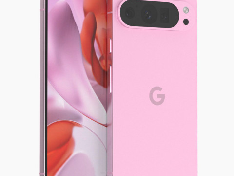 Google Pixel 9 Pro Rose Quartz Modelo 3D