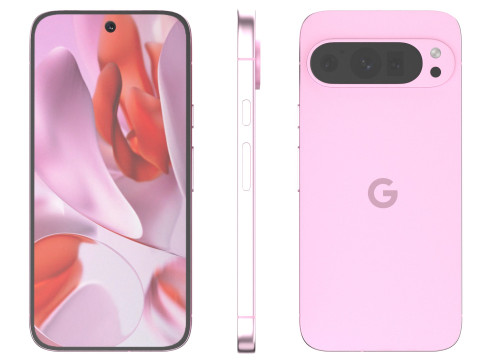 Google Pixel 9 Pro Rose Quartz 3D Model