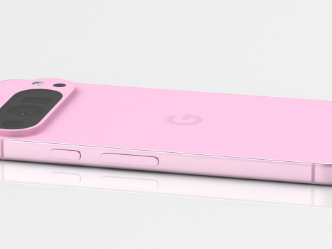 Google Pixel 9 Pro Rose Quartz 3D Model
