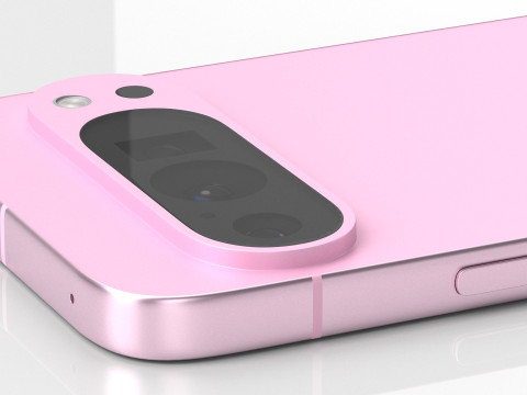 Google Pixel 9 Pro Rose Quartz 3D Model