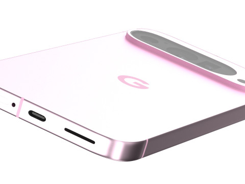 Google Pixel 9 Pro Rose Quartz 3D Model